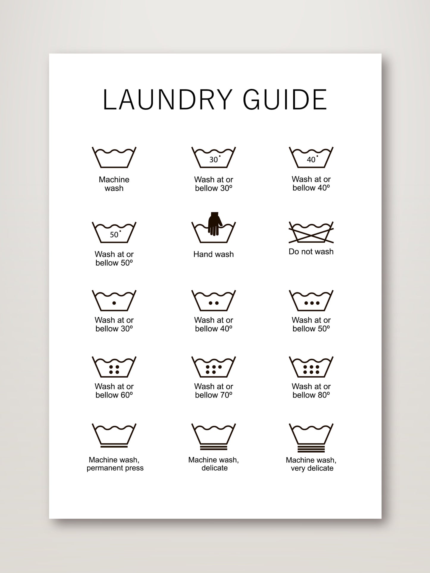Laundry Guide