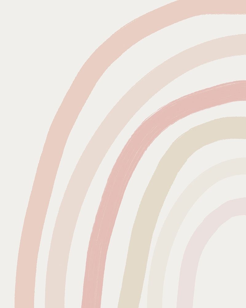 Pastel Half Rainbow - Left