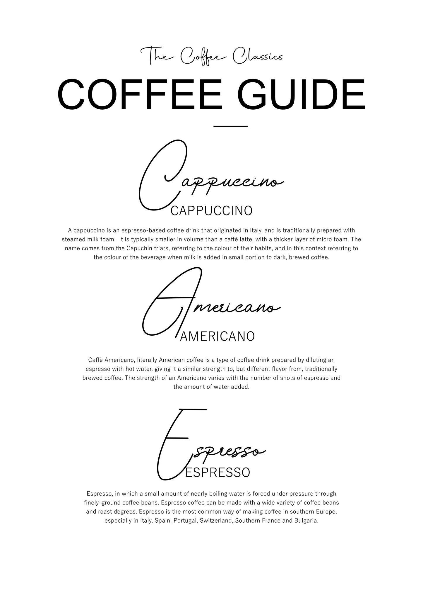 The Coffee Classics