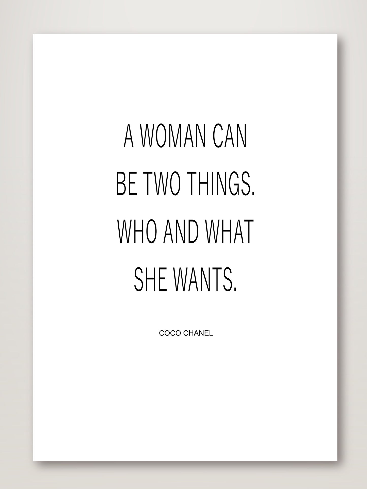 Who and What She Wants