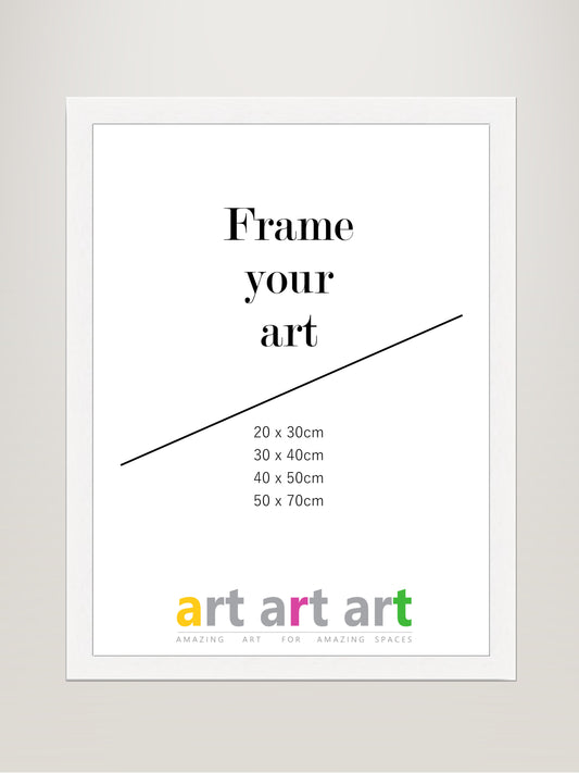 40x50cm White Frame