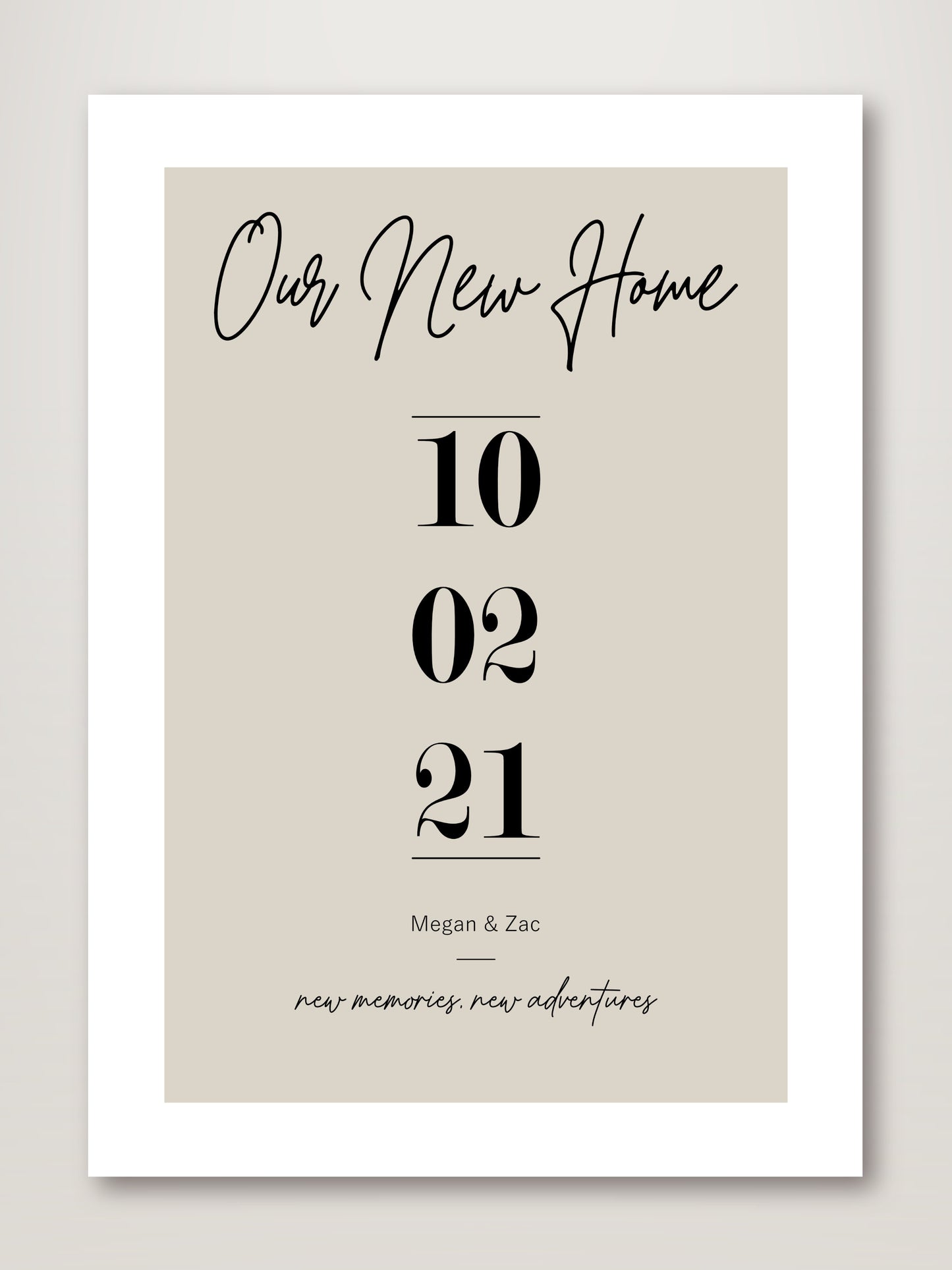 Our New Home - Personalised