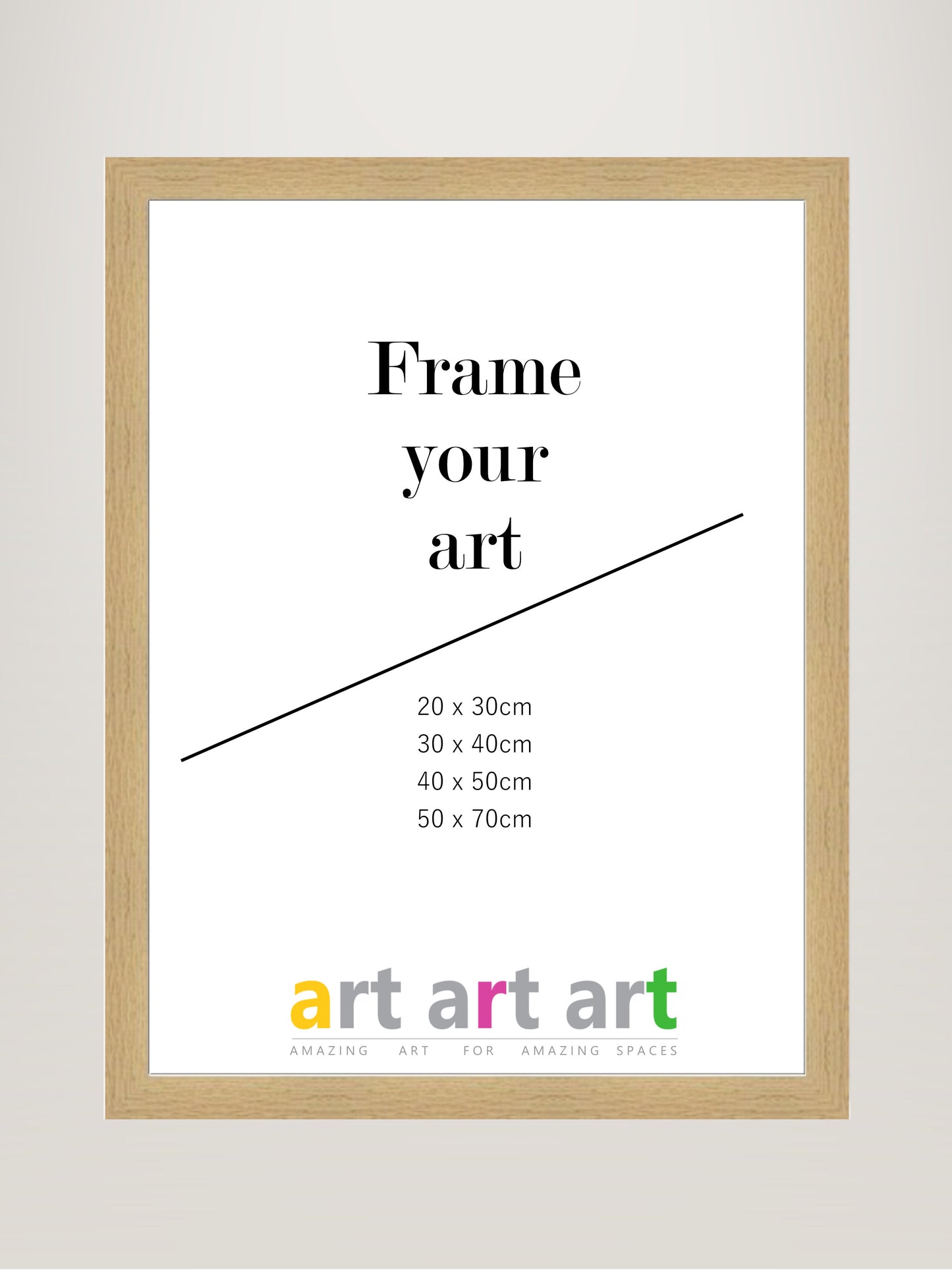 40x50cm Oak Frame