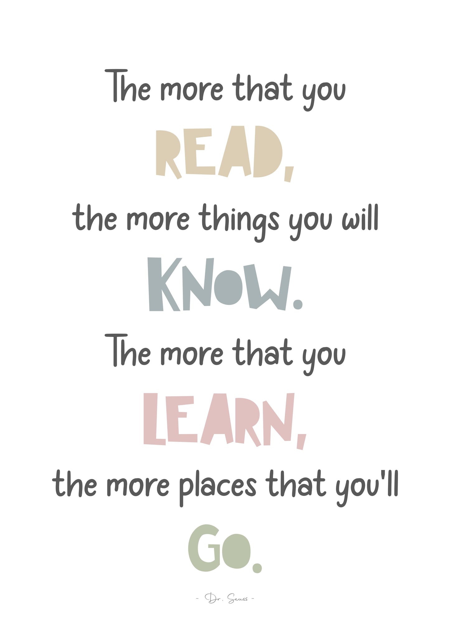 Read, Learn, Know, Go