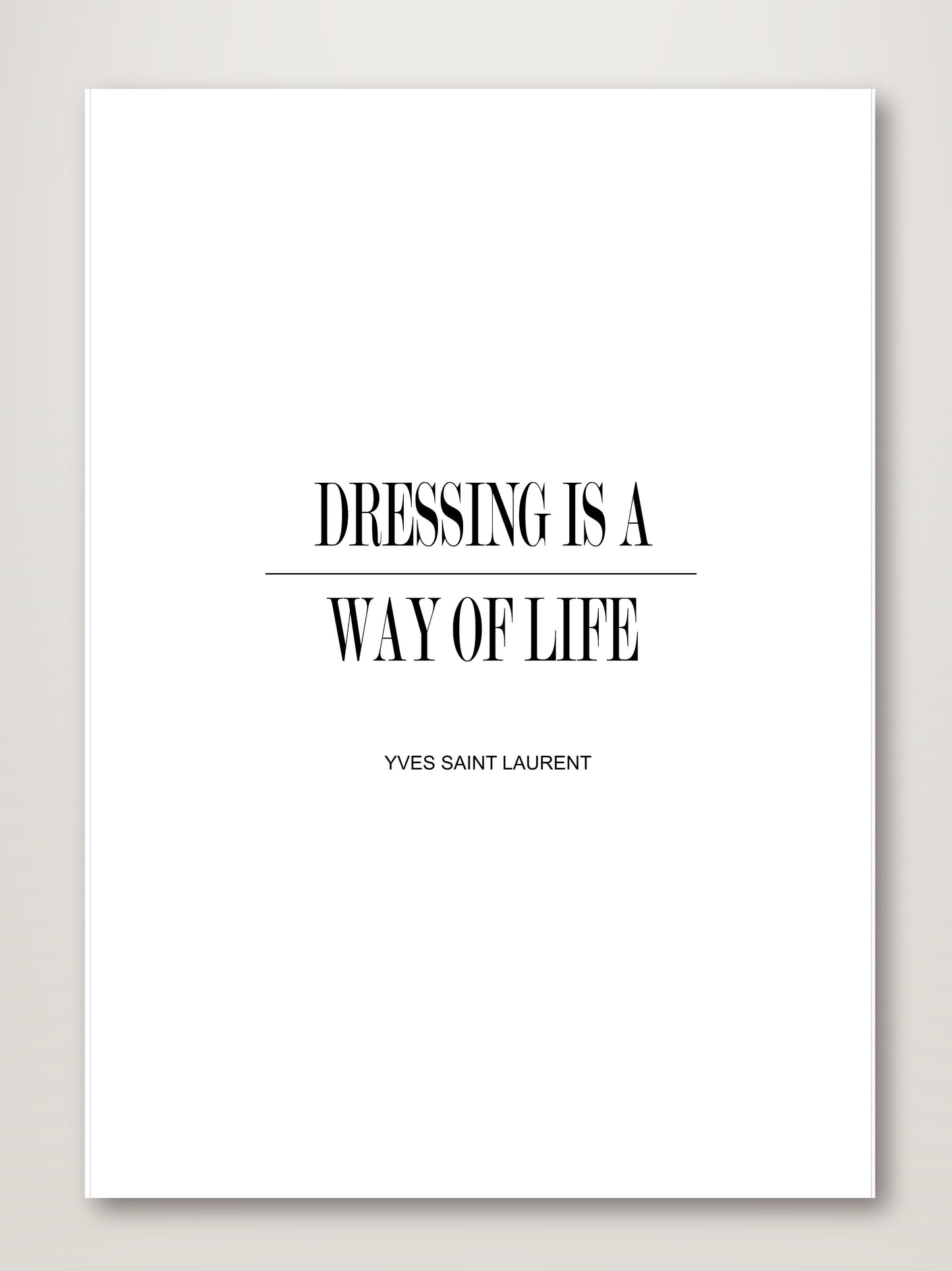 Dressing YSL