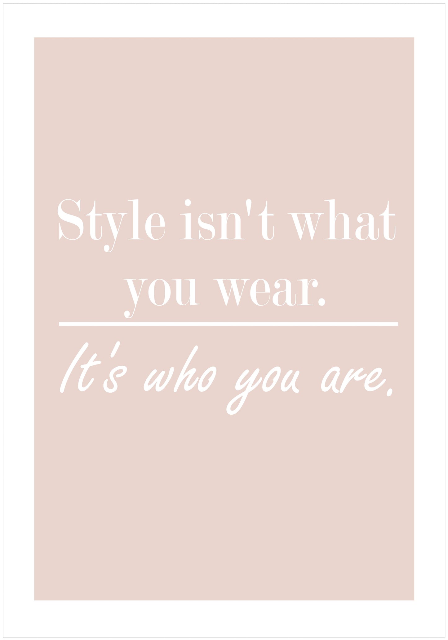 Who You Are