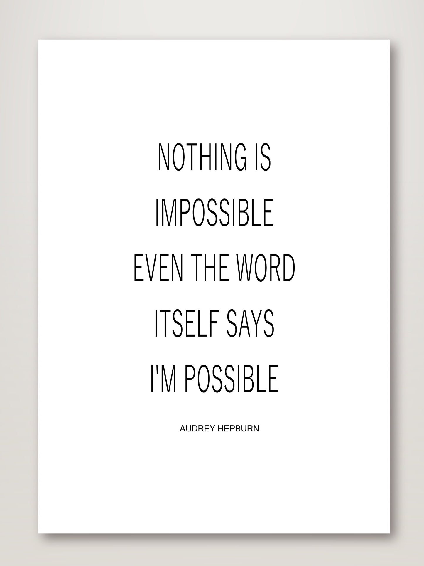 Nothing is Impossible