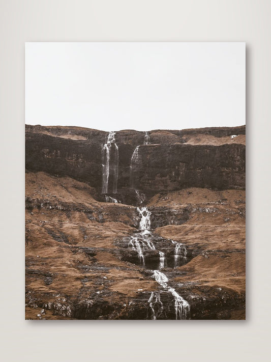 Rugged Landscape with Waterfall