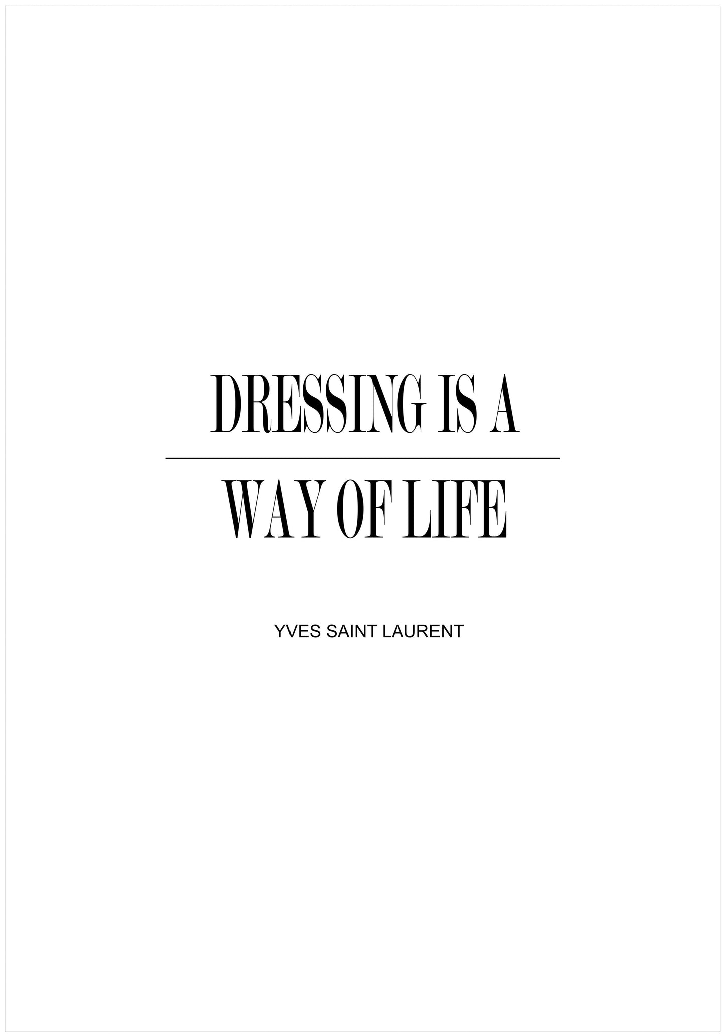 Dressing YSL