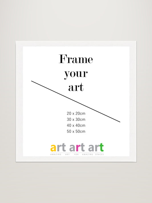 30x30cm - White Frame