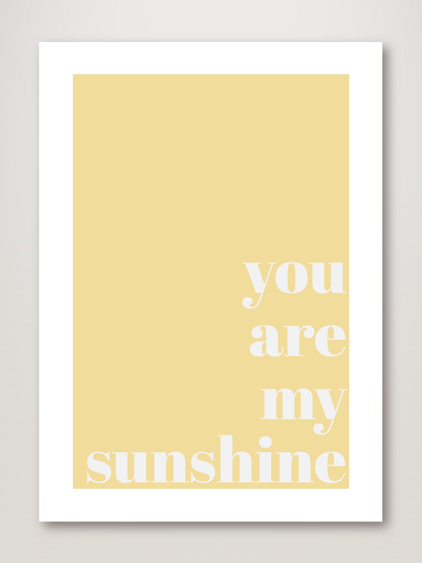 You Are My Sunshine