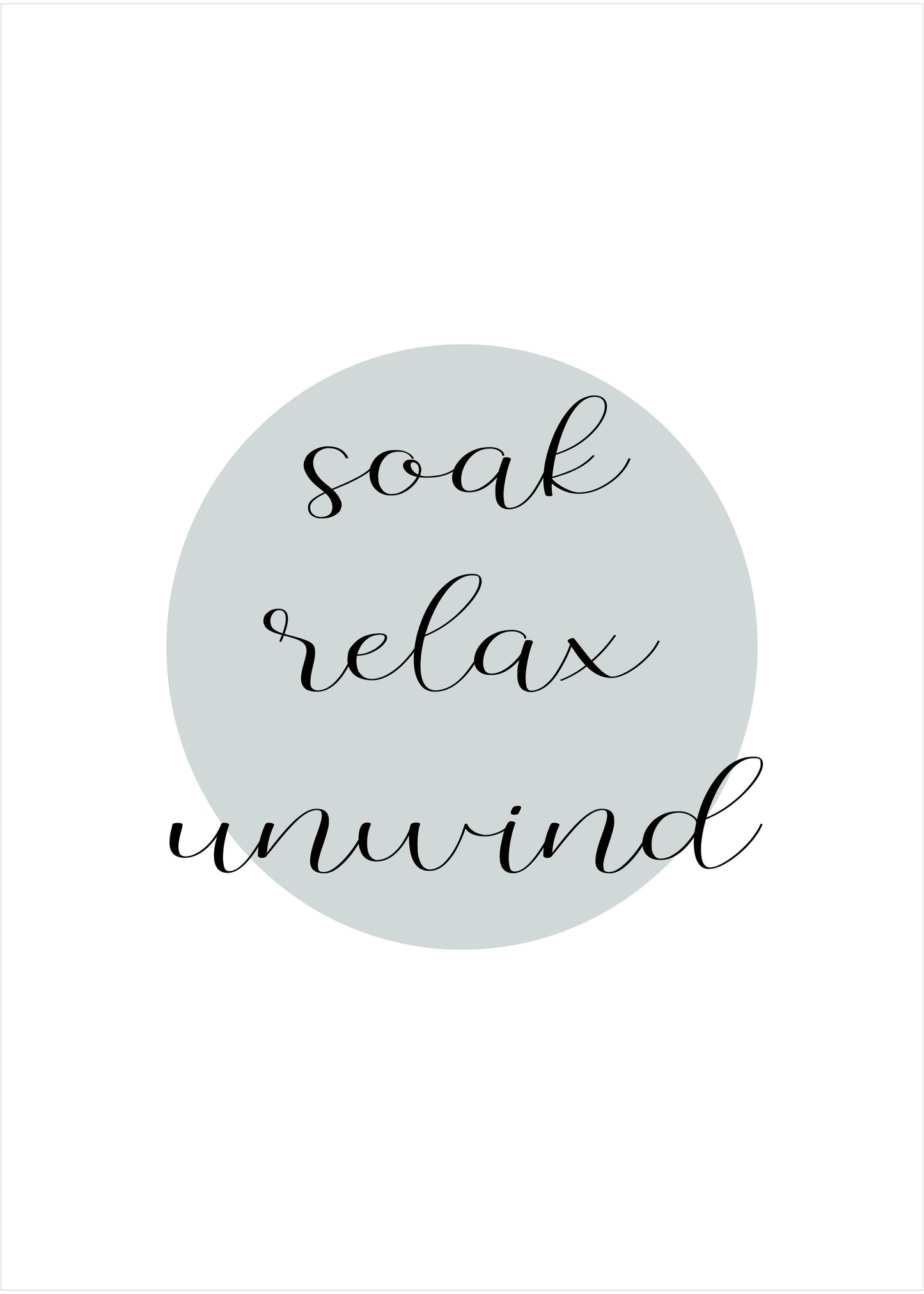 Soak Relax Unwind