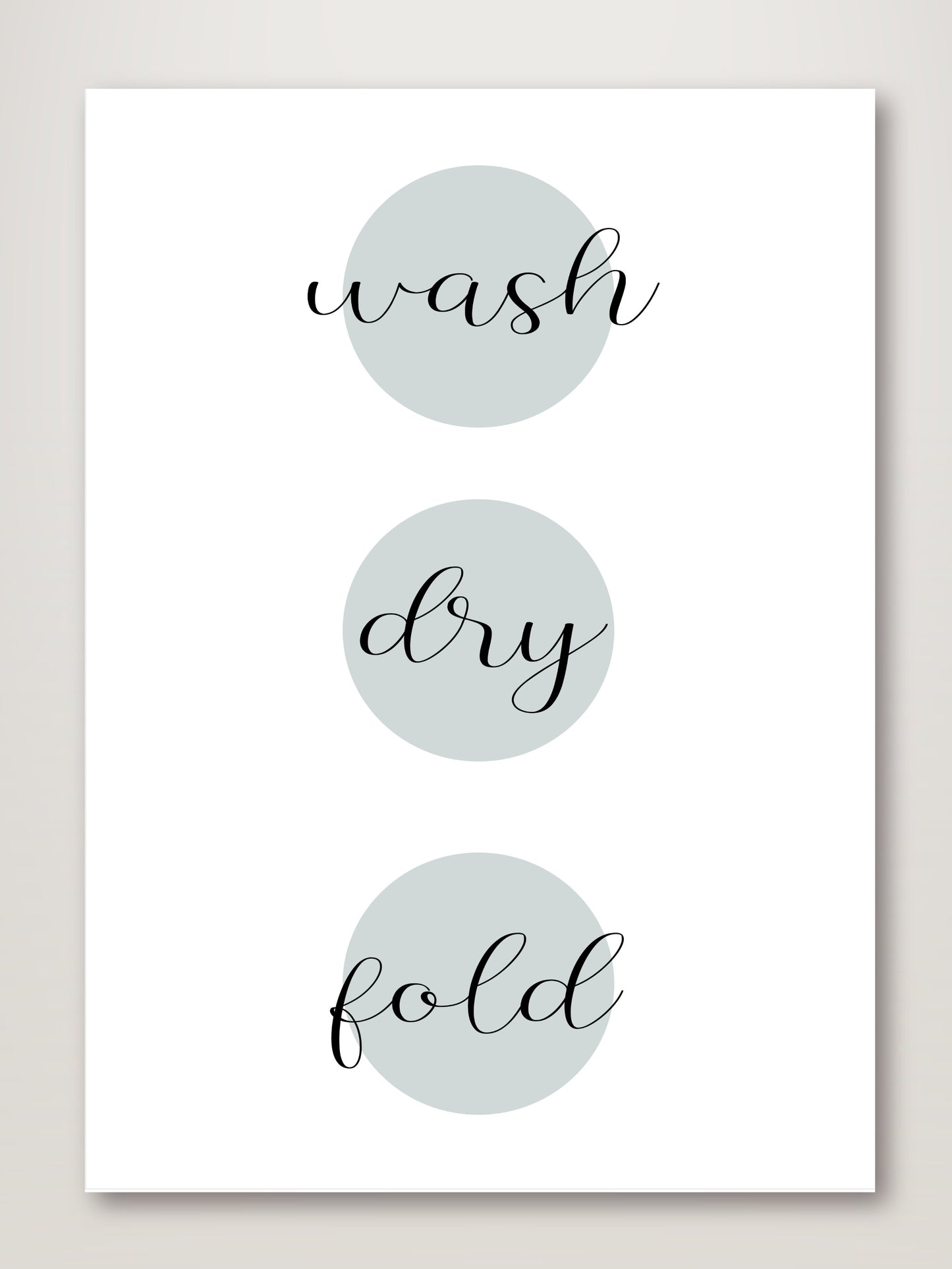 Wash Dry Fold