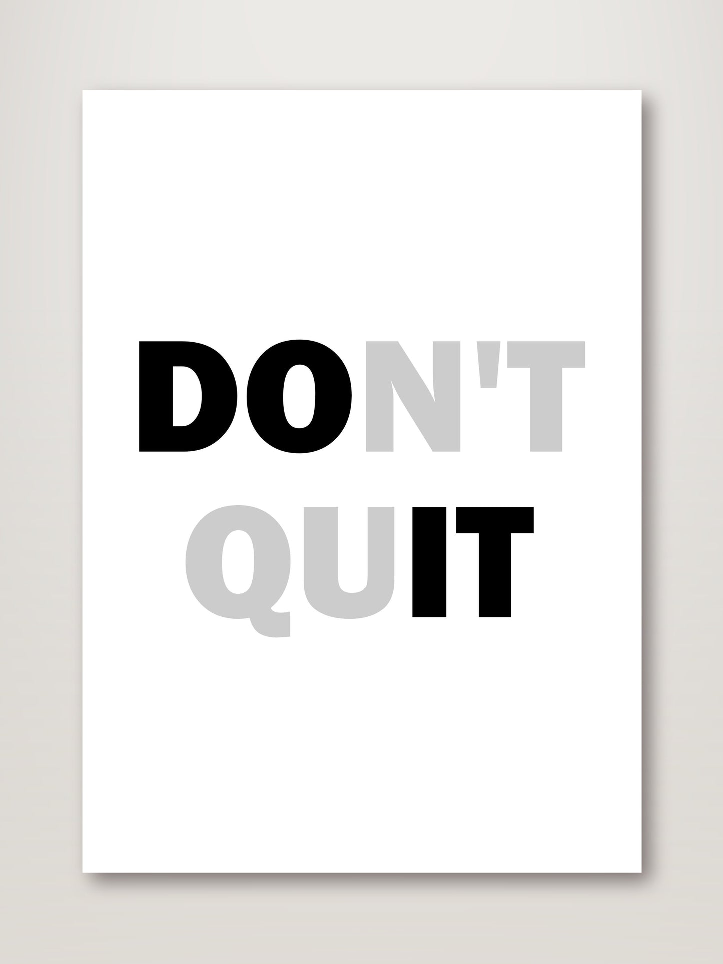 Don't Quit