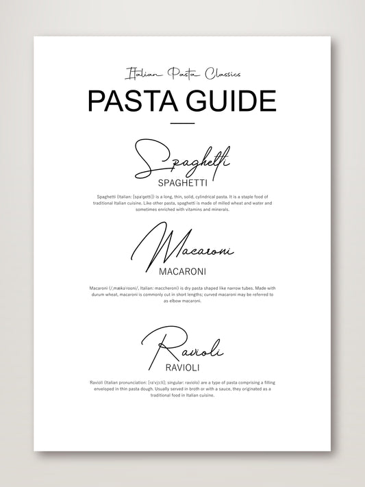 Italian Pasta Types