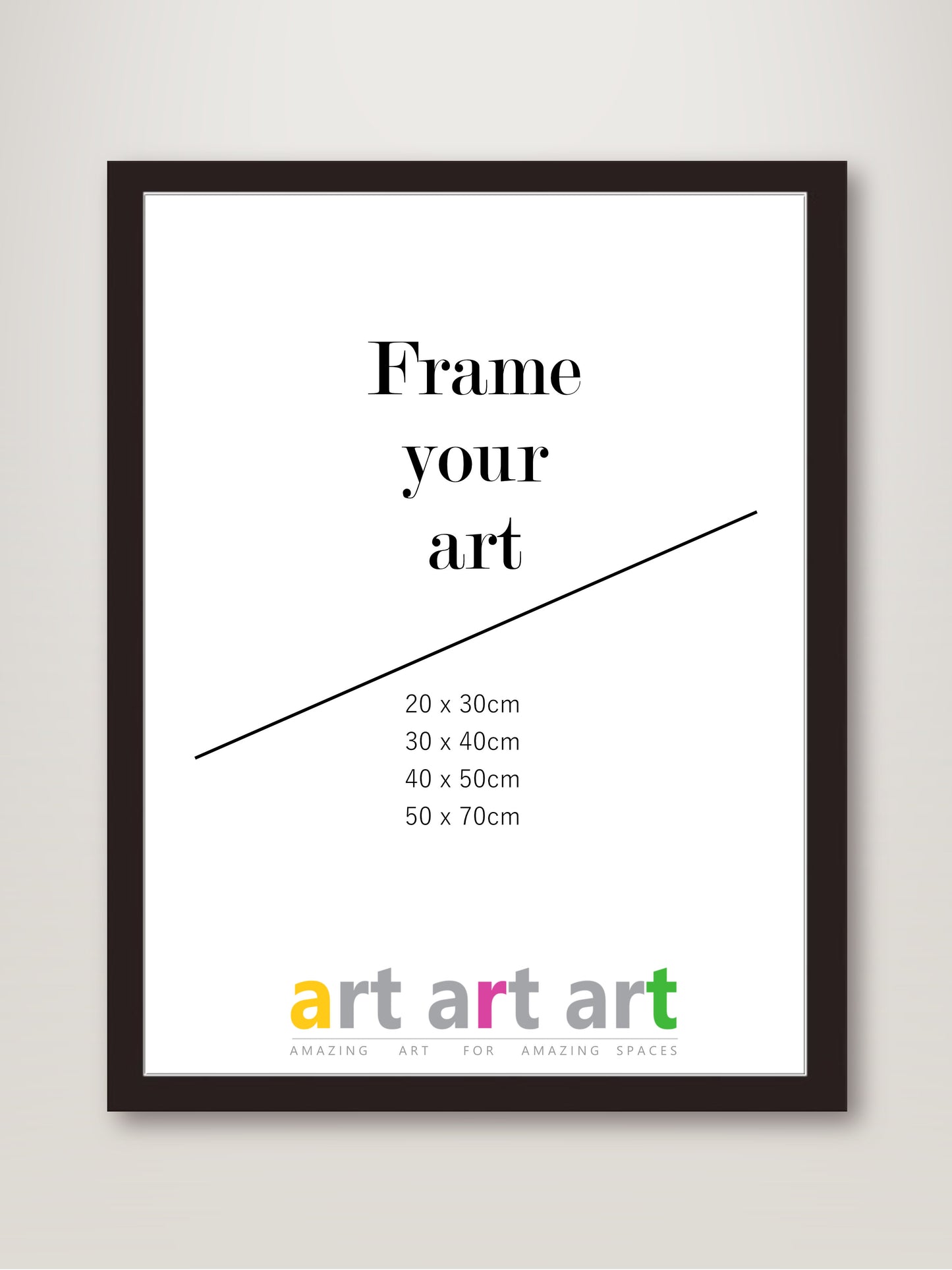 40x50cm Black Frame