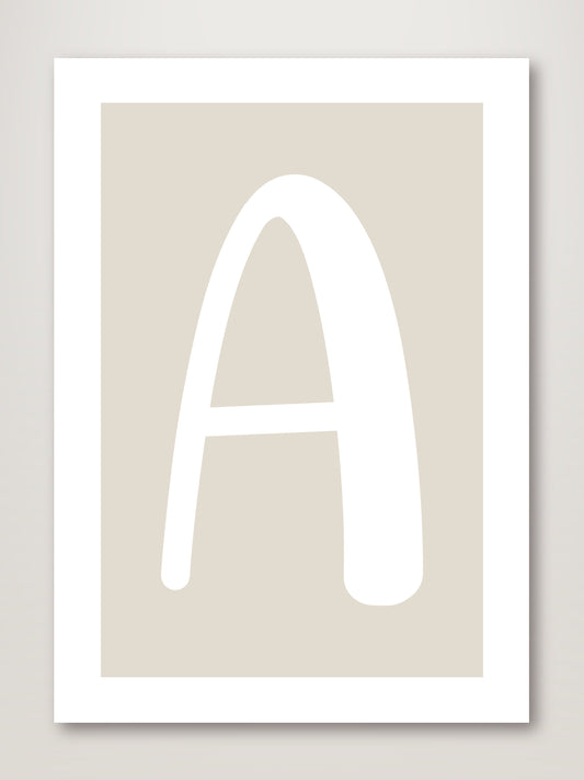 Neutral Alphabet Letter